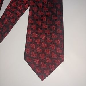 Kenneth Cole New York red and black print …